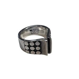 Anna Greta Eker‎ Ring Women Size 6 Silver Excellent Modernist Norway Plus Studio